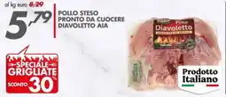 Italmark Pollo steso pronto da cuocere diavoletto AIA offerta