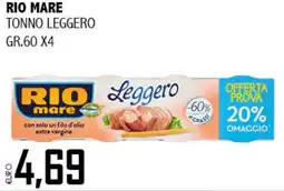 Big Food Rio mare tonno leggero offerta