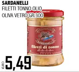 Big Food Sardanelli filetti tonno olio oliva vetro offerta