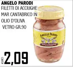 Big Food Angelo parodi filetti di acciughe mar cantabrico in olio d'oliva vetro offerta