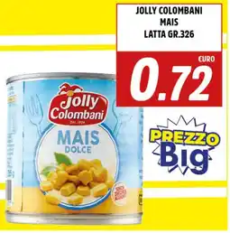 Big Food Jolly colombani mais latta offerta