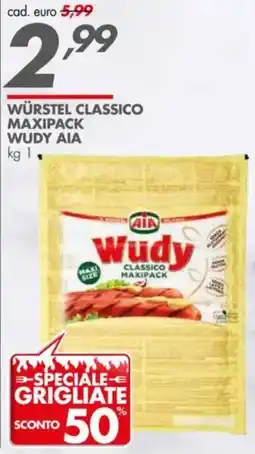 Italmark Würstel classico maxipack WUDY AIA offerta
