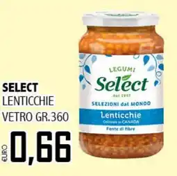 Big Food Select lenticchie vetro offerta