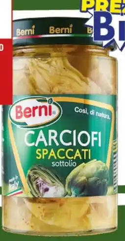 Big Food Berni carciofi spaccati sottolio offerta