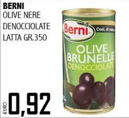 Big Food Berni olive nere denocciolate latta offerta