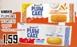 Big Food Kinder plumcake T6 offerta