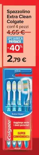 Carrefour Spazzolino Extra Clean Colgate offerta