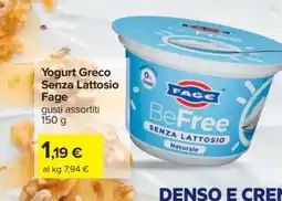 Carrefour Yogurt Greco Senza Lattosio Fage offerta