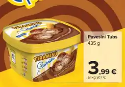 Carrefour Pavesini Tubs offerta
