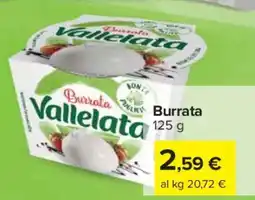 Carrefour Burrata Vallelata offerta