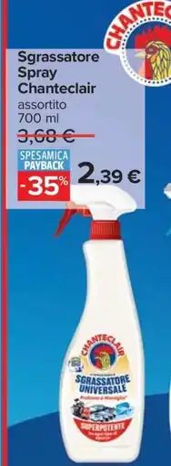 Carrefour Sgrassatore Spray Chanteclair offerta