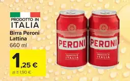 Carrefour Birra Peroni Lattina offerta