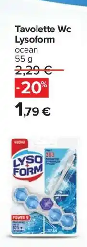 Carrefour Tavolette Wc Lysoform offerta