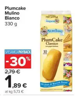 Carrefour Plumcake Mulino Bianco offerta