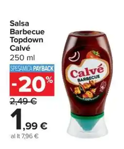 Carrefour Salsa Barbecue Topdown Calvé offerta
