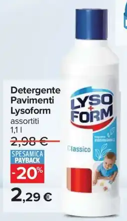 Carrefour Detergente Pavimenti Lysoform offerta