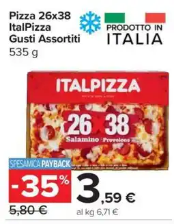 Carrefour Pizza 26x38 ItalPizza Gusti Assortiti offerta