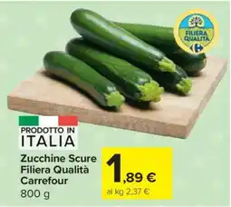 Carrefour Zucchine Scure Filiera Qualità Carrefour offerta
