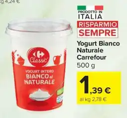 Carrefour Yogurt Bianco Naturale Carrefour offerta