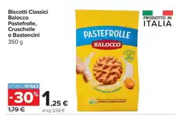 Carrefour Biscotti Classici Balocco Pastefrolle, Cruschelle o Bastoncini offerta