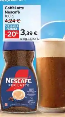 Carrefour CAFFELATTE NESCAFE offerta