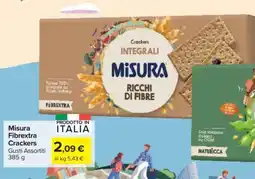 Carrefour Misura Fibrextra Crackers offerta