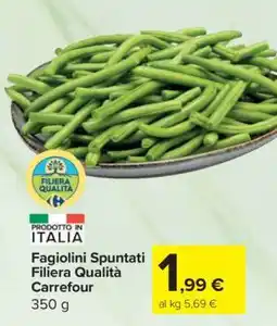 Carrefour Fagiolini Spuntati Filiera Qualità Carrefour offerta