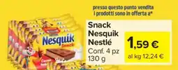 Carrefour Snack Nesquik Nestlé offerta