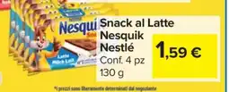 Carrefour Snack al Latte Nesquik Nestlé offerta