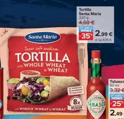 Carrefour Tortilla Santa Maria offerta