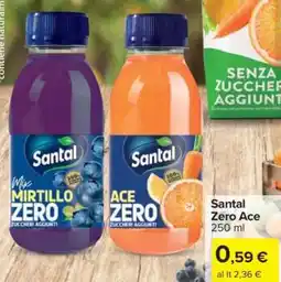 Carrefour Santal Zero Ace offerta