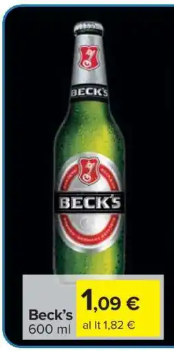 Carrefour BECK'S offerta
