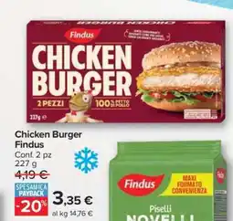 Carrefour Chicken Burger Findus offerta