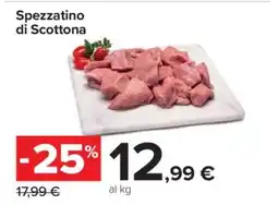 Carrefour Spezzatino di Scottona offerta