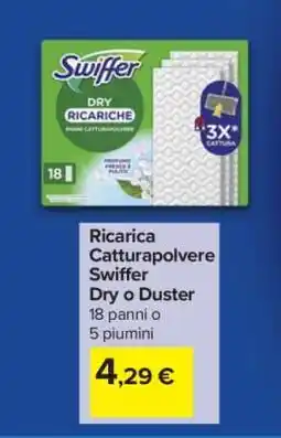 Carrefour Ricarica Catturapolvere Swiffer Dry o Duster offerta