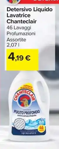 Carrefour Detersivo Liquido Lavatrice Chanteclair offerta