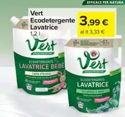 Carrefour Vert Ecodetergente Lavatrice offerta
