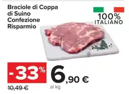 Carrefour Braciole di Coppa di Suino Confezione Risparmio offerta