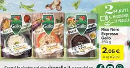 Carrefour Riso Nero Expresso Gallo offerta