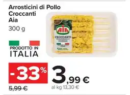 Carrefour Arrosticini di Pollo Croccanti Aia offerta