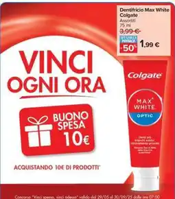Carrefour Dentifricio Max White Colgate offerta