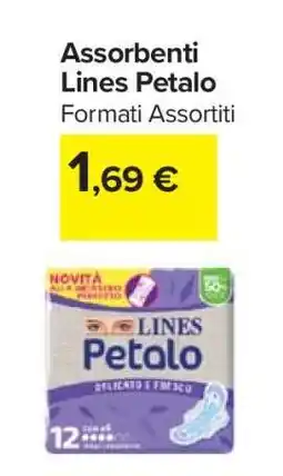 Carrefour Assorbenti Lines Petalo offerta