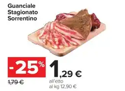 Carrefour Guanciale Stagionato Sorrentino offerta