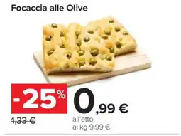 Carrefour Focaccia alle Olive offerta
