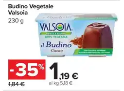 Carrefour Budino Vegetale Valsoia offerta