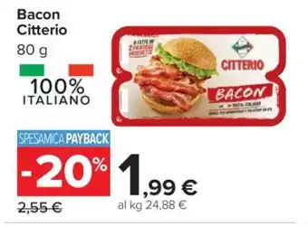Carrefour Bacon Citterio offerta