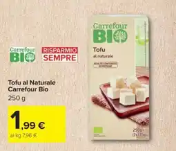 Carrefour Tofu al Naturale Carrefour Bio offerta
