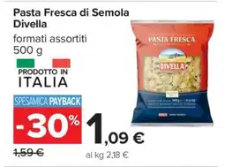 Carrefour Pasta Fresca di Semola Divella offerta