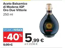 Carrefour Aceto Balsamico di Modena IGP Oro Due Vittorie offerta