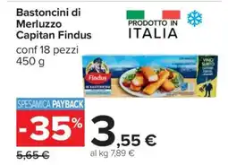 Carrefour Bastoncini di Merluzzo Capitan Findus offerta